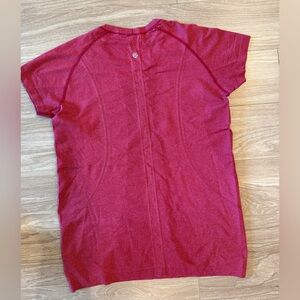 Magenta Lululemon Swiftly Tech Short-Sleeve Shirt